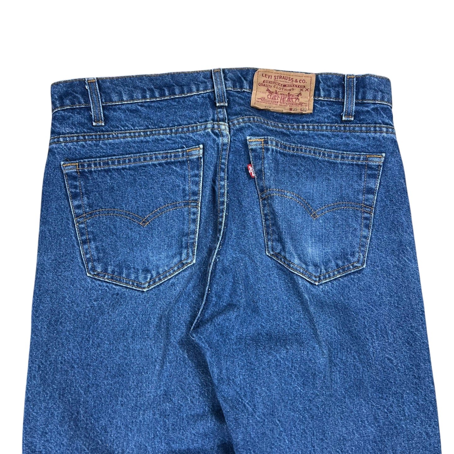 Vintage 80s Levi’s 505 XX red tab USA made denim jeans (34x29)