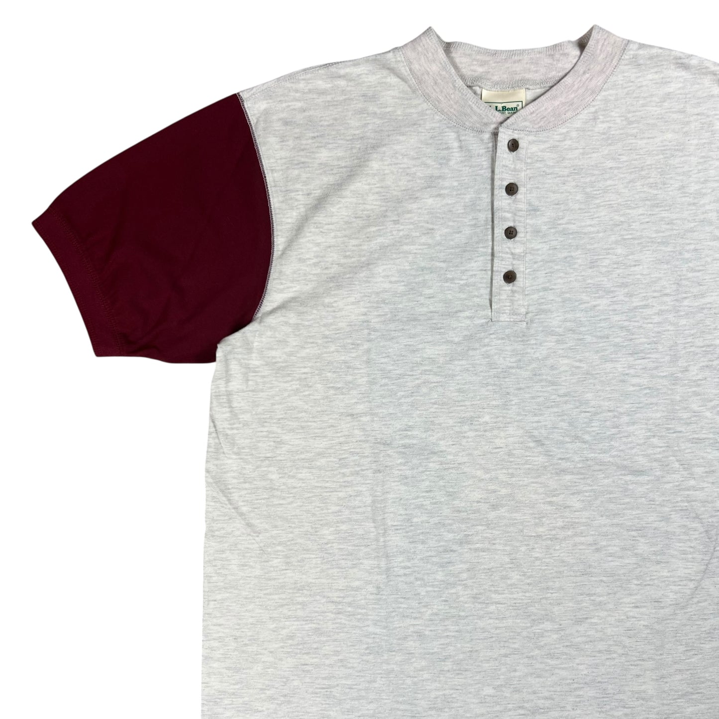 Vintage 90s L.L. Bean two tone Henley tee (L)