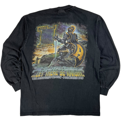 Vintage 1998 Army Vs Navy Game faded college football long sleeve shirt (M)