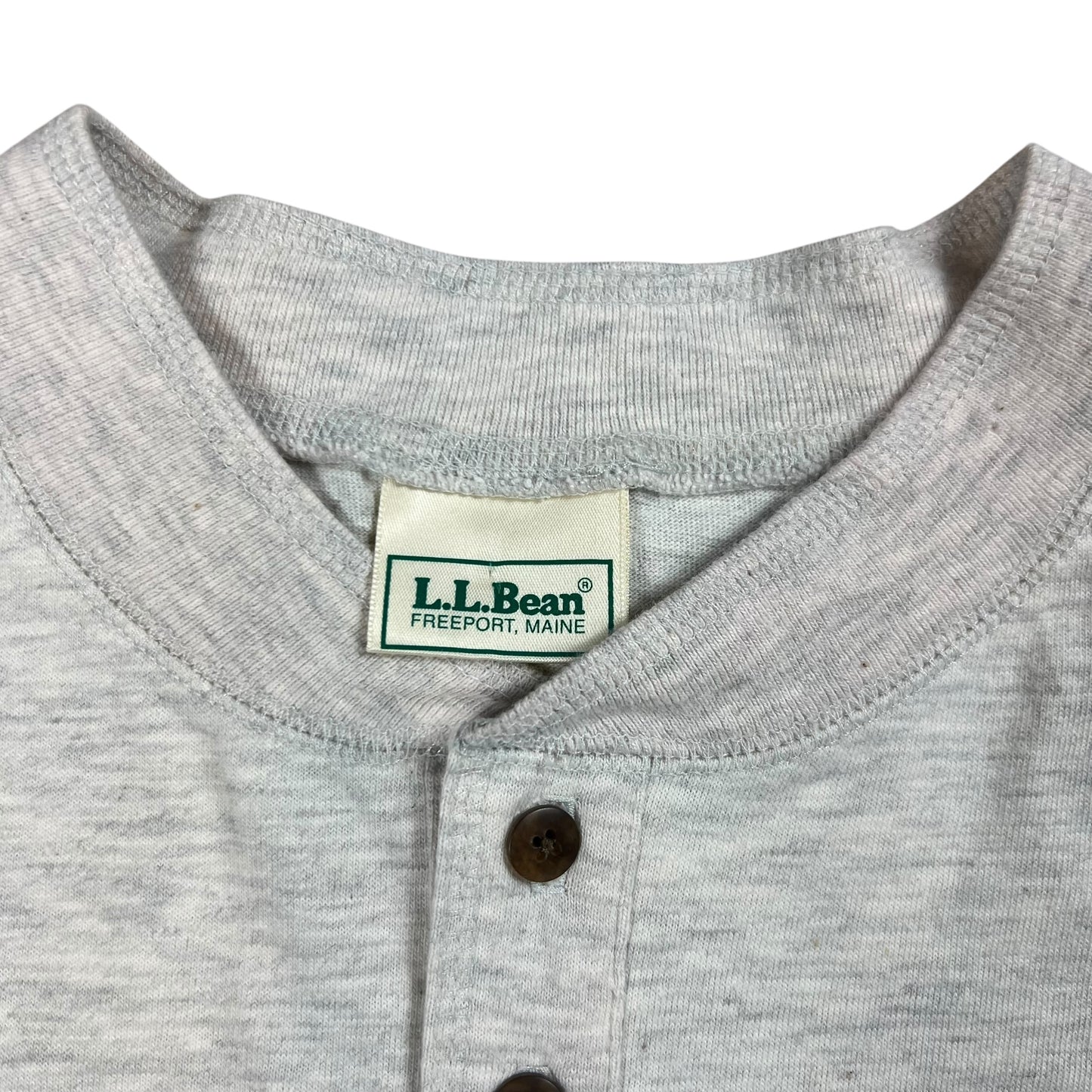 Vintage 90s L.L. Bean two tone Henley tee (L)