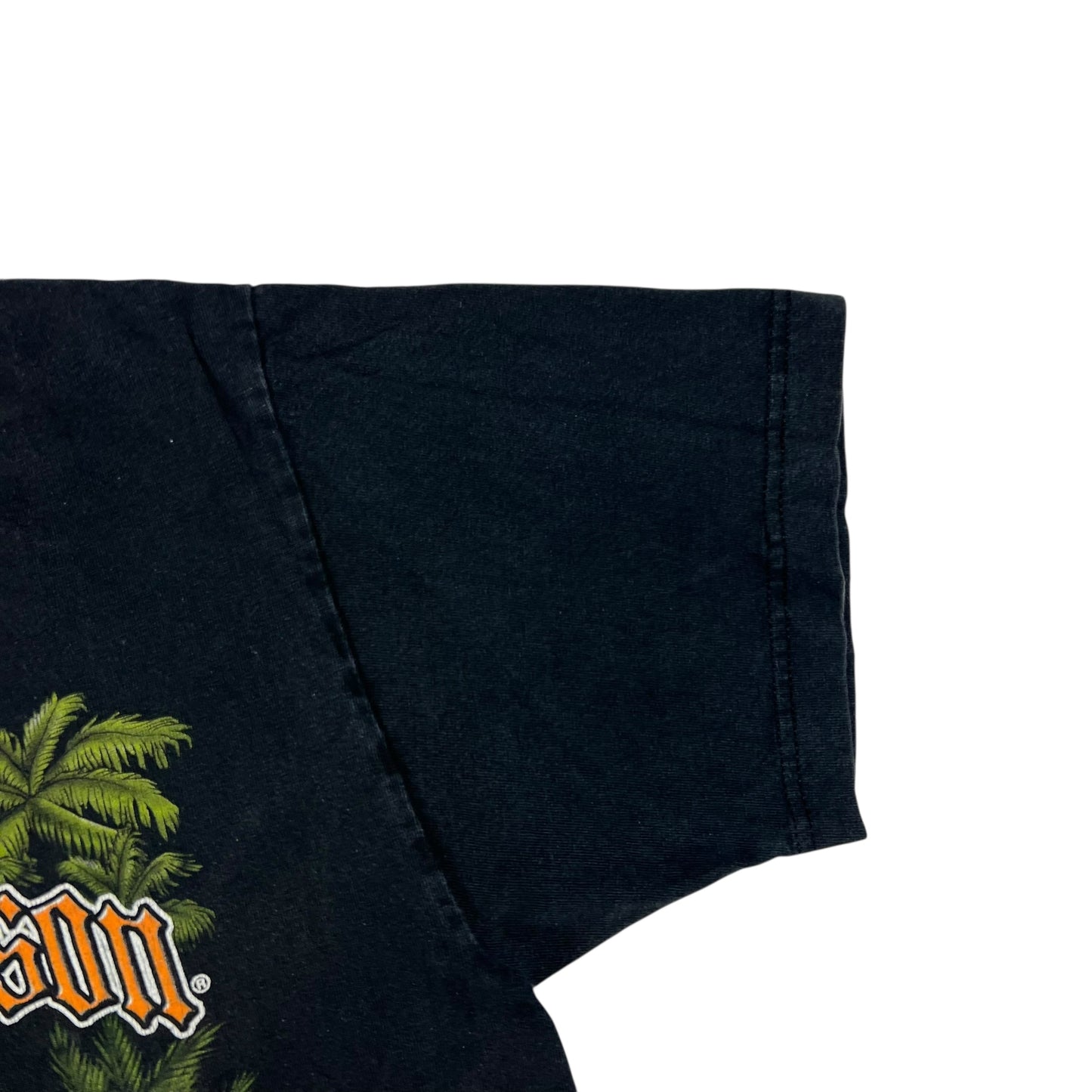 Vintage Y2K Harley Davidson Pinup Girl Honduras faded tee (M)