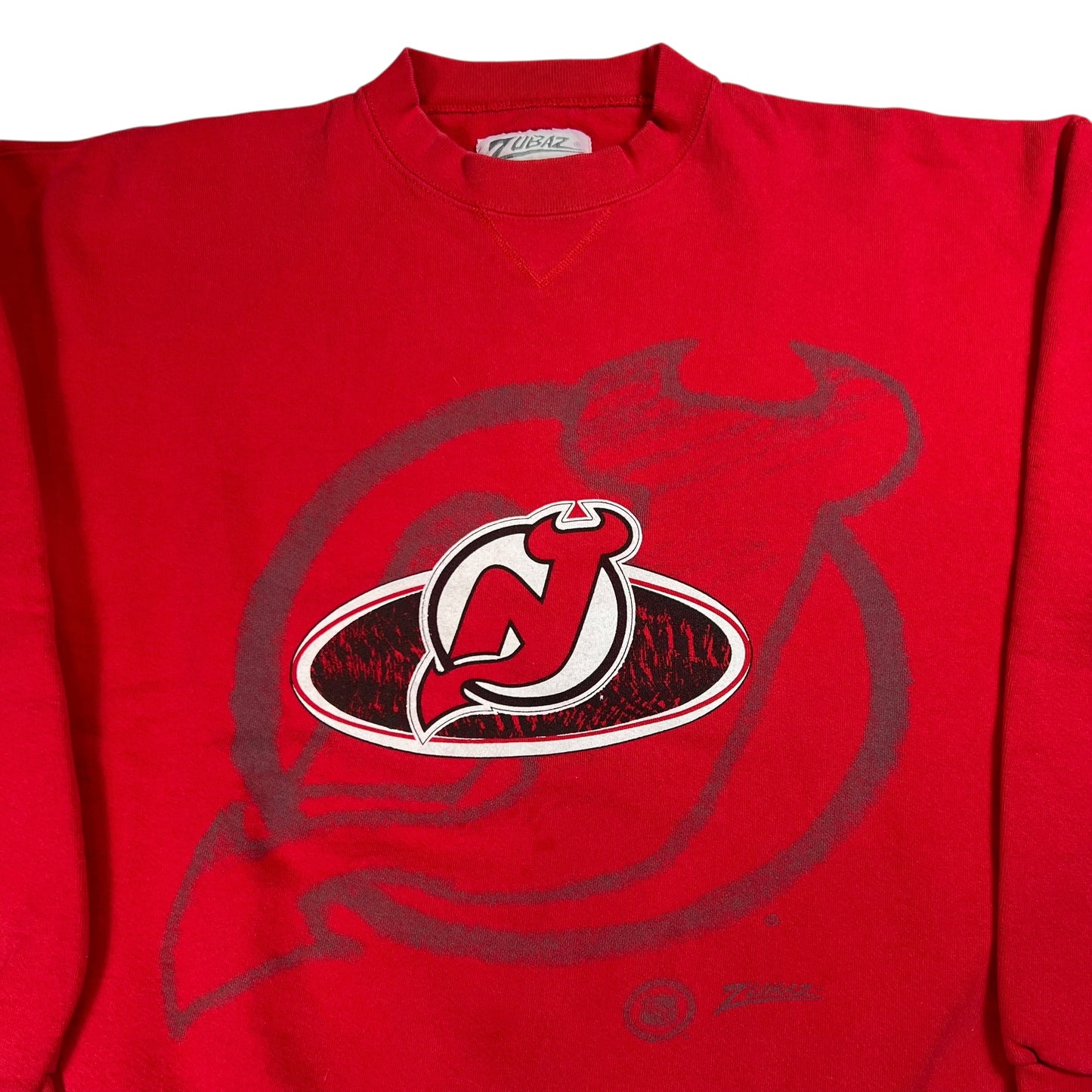 Vintage 90s Zubaz New Jersey Devils NHL crewneck (XL)