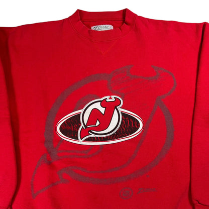 Vintage 90s Zubaz New Jersey Devils NHL crewneck (XL)
