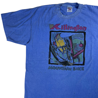 Vintage 90s Killington Mountain Bike Vermont faded art tee (XL)