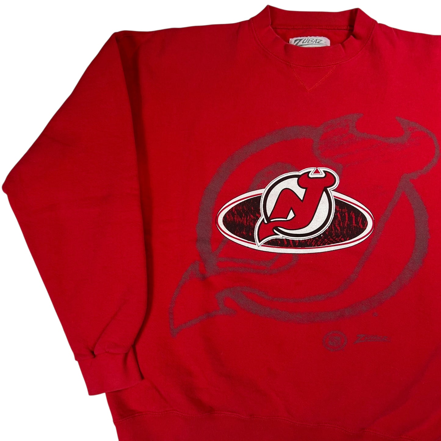 Vintage 90s Zubaz New Jersey Devils NHL crewneck (XL)