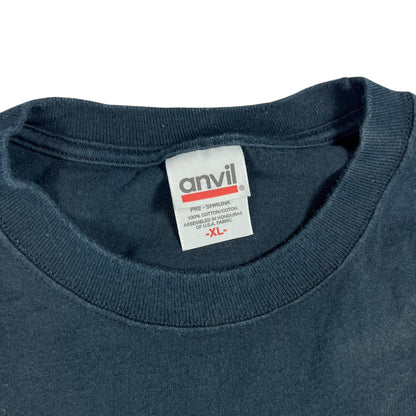 Vintage 90s Crippled Old Biker Bastards Uncle Sam long sleeve flame print shirt (XL)