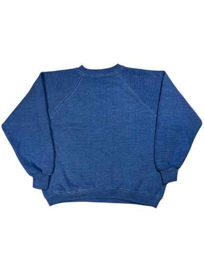 Vintage 1970s Heather Blue faded crewneck (M)