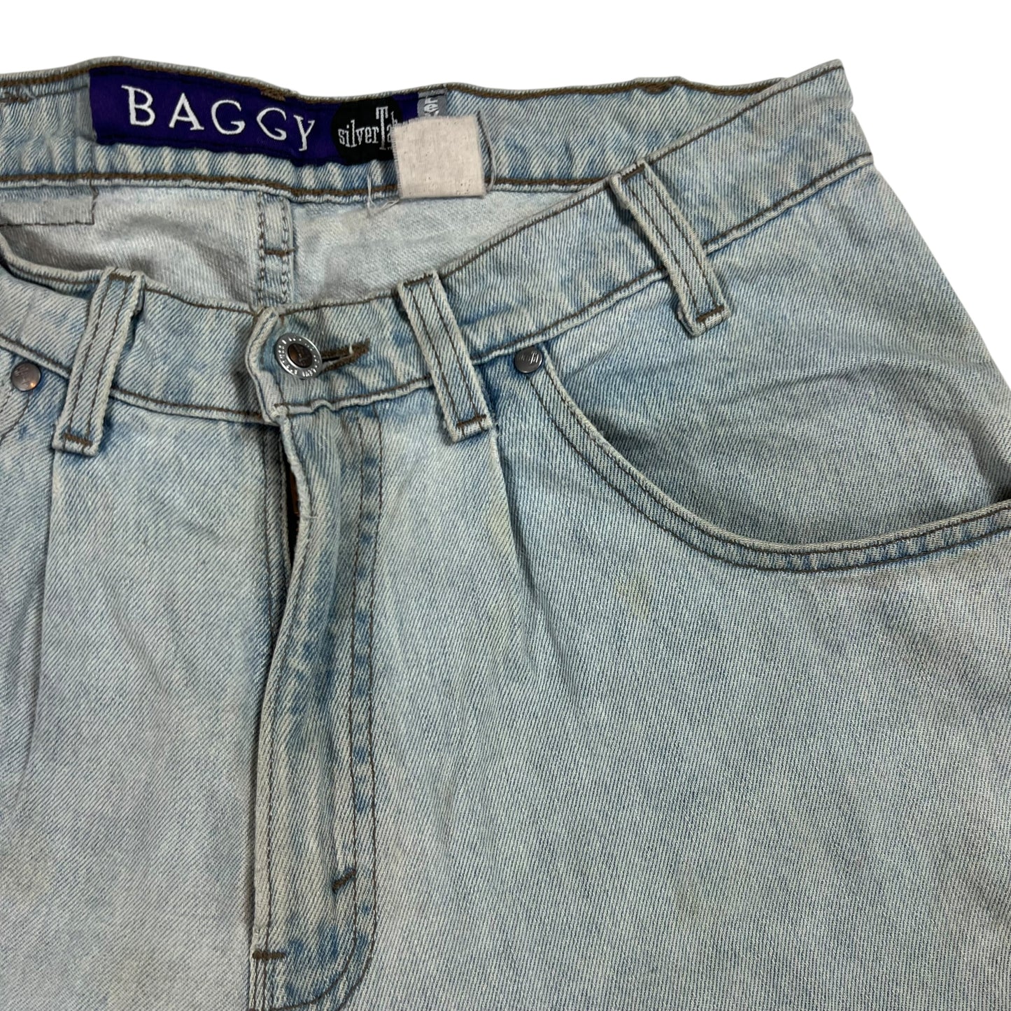 Vintage 90s Levi’s Silver Tabs Baggy faded & worn denim jeans (32x32)