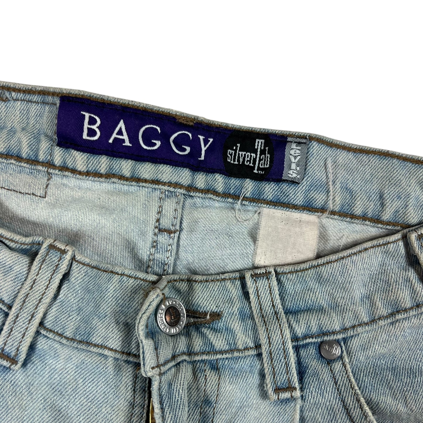 Vintage 90s Levi’s Silver Tabs Baggy faded & worn denim jeans (32x32)