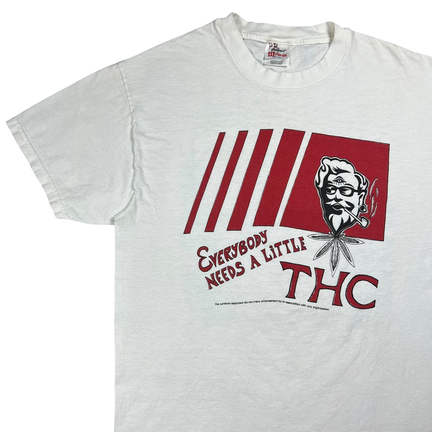Vintage 1998 Everybody Needs a Little THC KFC Colonel Sanders tee (L)