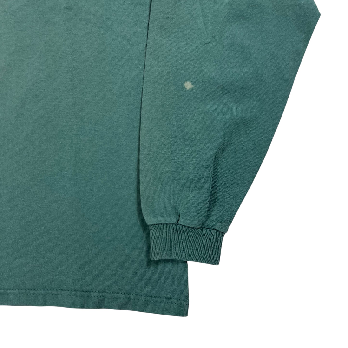 Vintage 90s L.L. Bean logo faded green long sleeve shirt (L/XL)