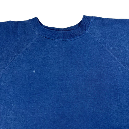 Vintage 1970s Montgomery Ward faded navy short sleeve crewneck (M/L)