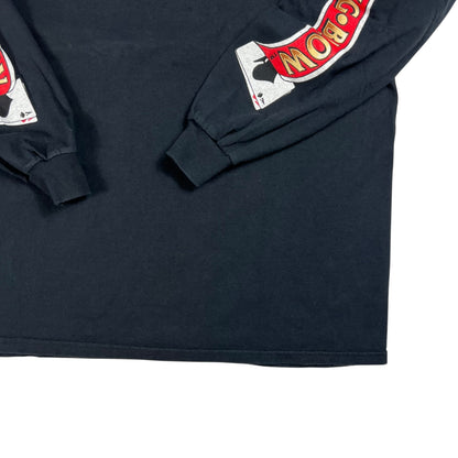 Vintage Y2K Suck Bang Blow raunchy biker bar long sleeve print shirt (L/XL)