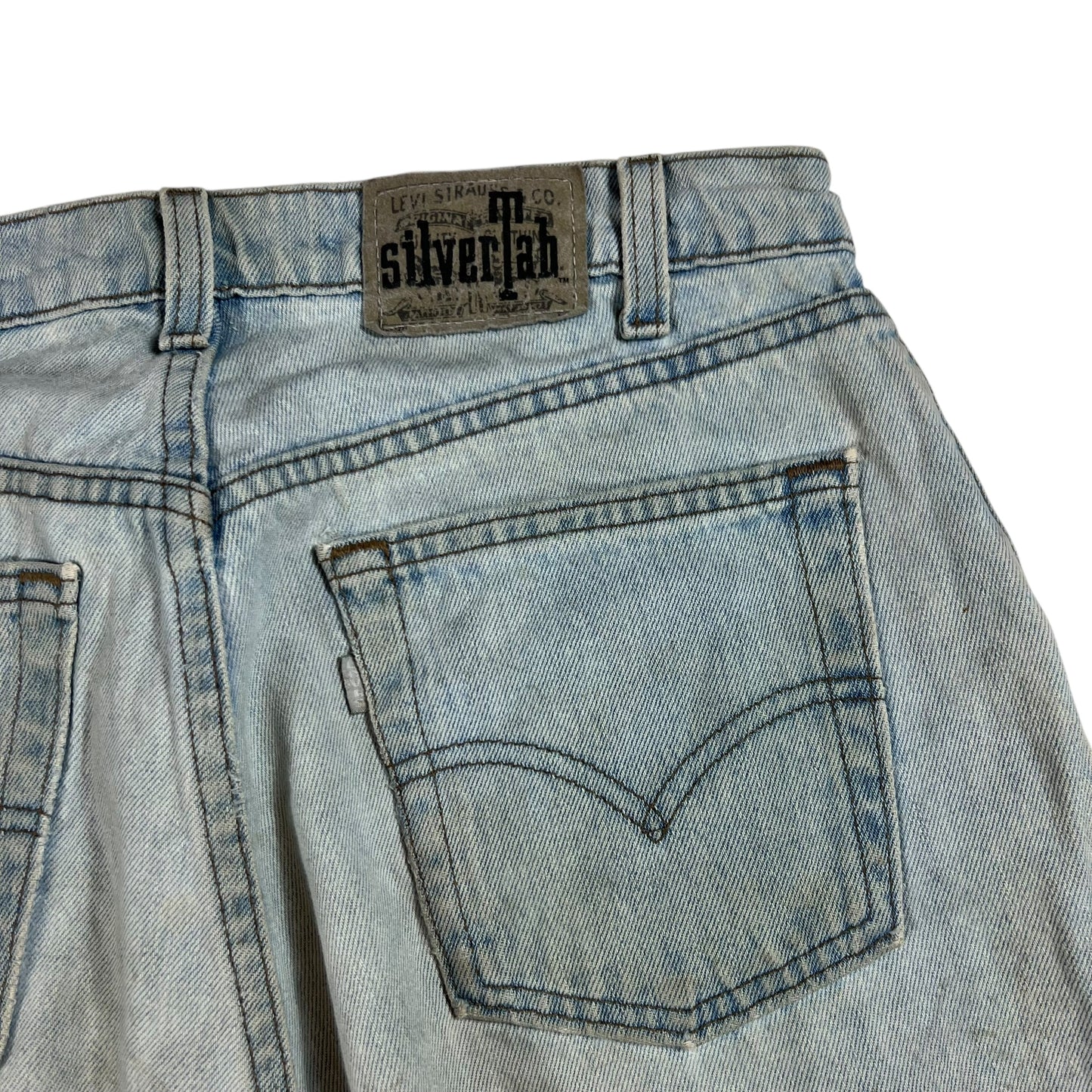 Vintage 90s Levi’s Silver Tabs Baggy faded & worn denim jeans (32x32)