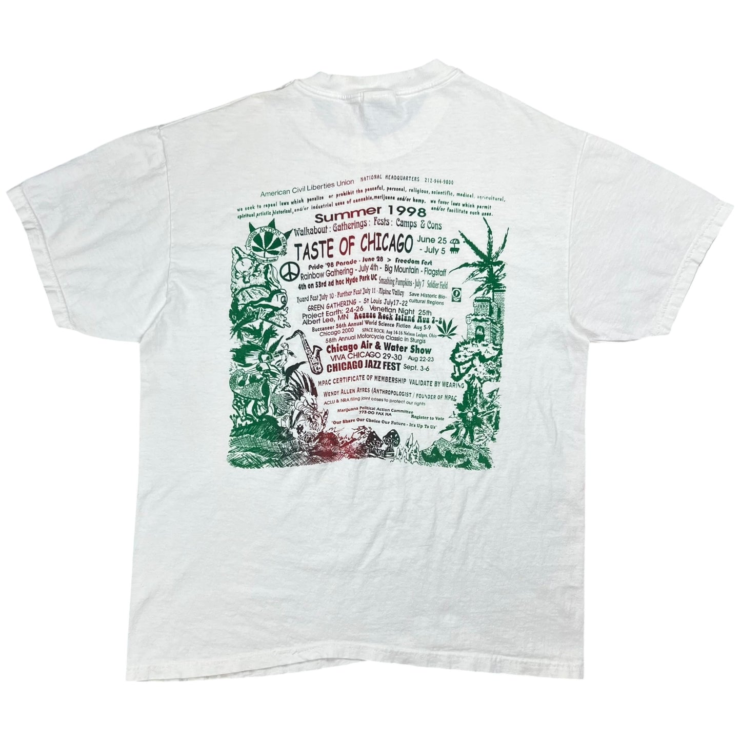 Vintage 1998 Everybody Needs a Little THC KFC Colonel Sanders tee (L)