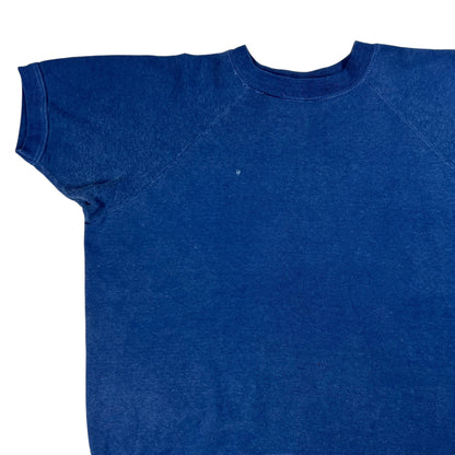 Vintage 1970s Montgomery Ward faded navy short sleeve crewneck (M/L)