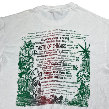 Vintage 1998 Everybody Needs a Little THC KFC Colonel Sanders tee (L)