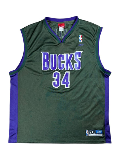Vintage Y2K Milwaukee Bucks Ray Allen faded NBA jersey (XXL)