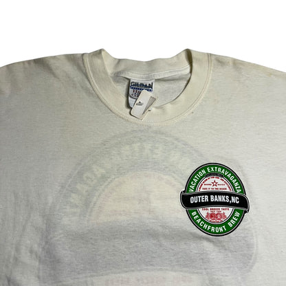Vintage Y2K Outer Banks Beach Front Brew beer tee (XL) DS NWT