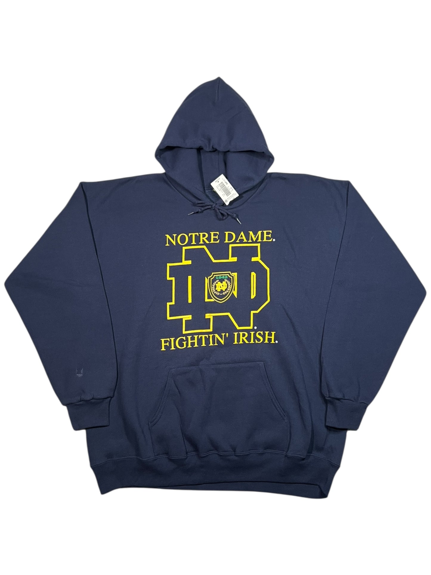 Vintage 90s Notre Dame Fightin’ Irish hoodie (XL) DS NWT