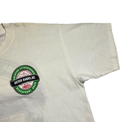 Vintage Y2K Outer Banks Beach Front Brew beer tee (XL) DS NWT