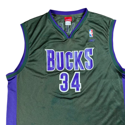 Vintage Y2K Milwaukee Bucks Ray Allen faded NBA jersey (XXL)