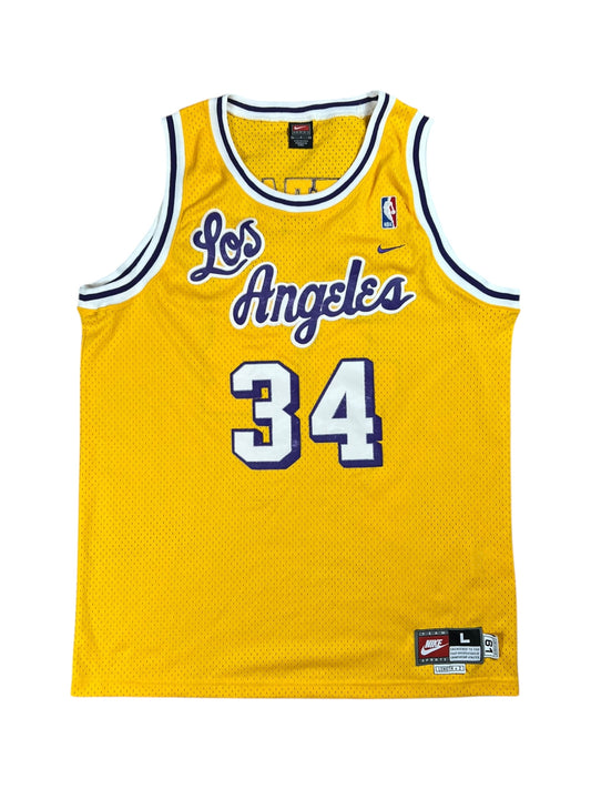 Vintage Y2K Nike Los Angeles Lakers Shaquille O’Neal NBA jersey (L)