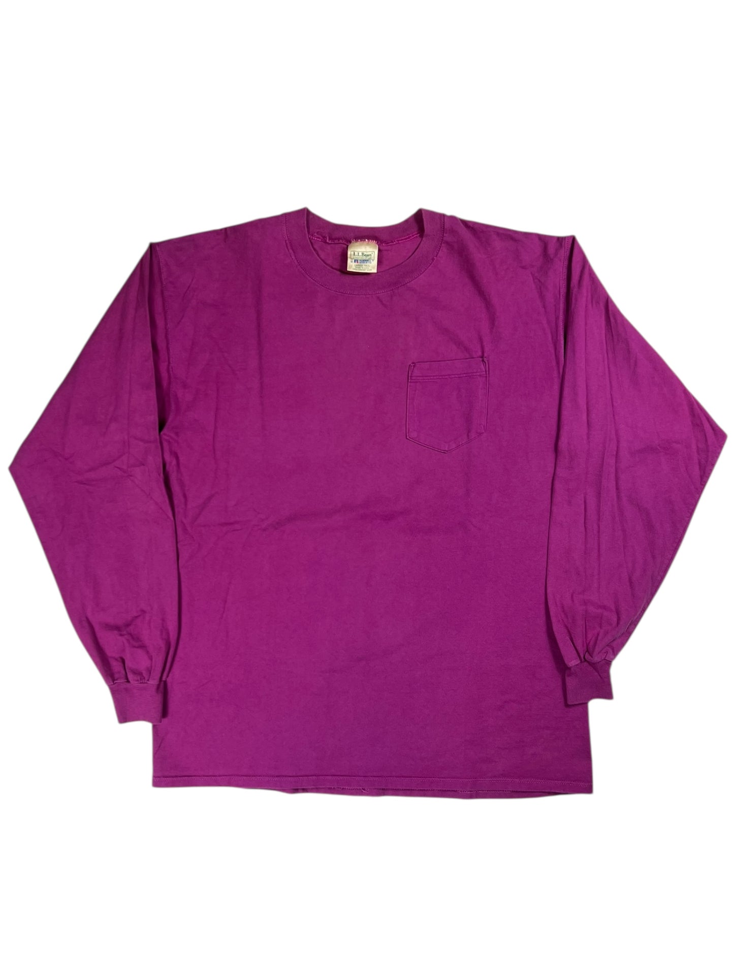 Vintage 90s L.L. Bean Russell Athletic pocket tee long sleeve shirt (XL)