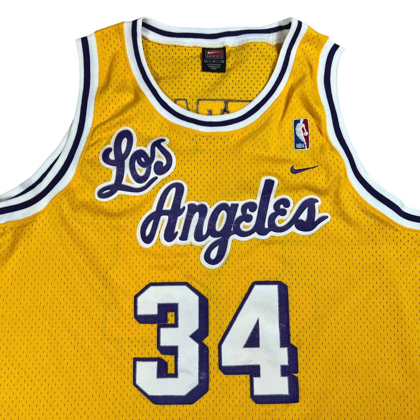Vintage Y2K Nike Los Angeles Lakers Shaquille O’Neal NBA jersey (L)