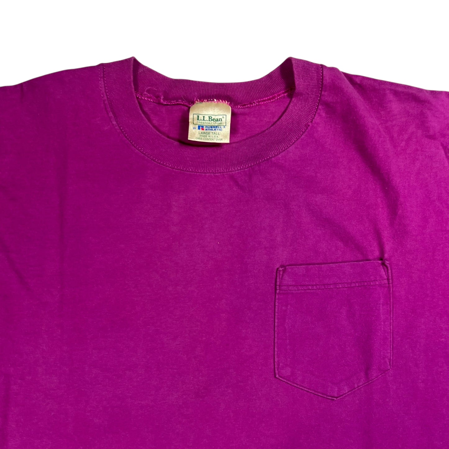 Vintage 90s L.L. Bean Russell Athletic pocket tee long sleeve shirt (XL)