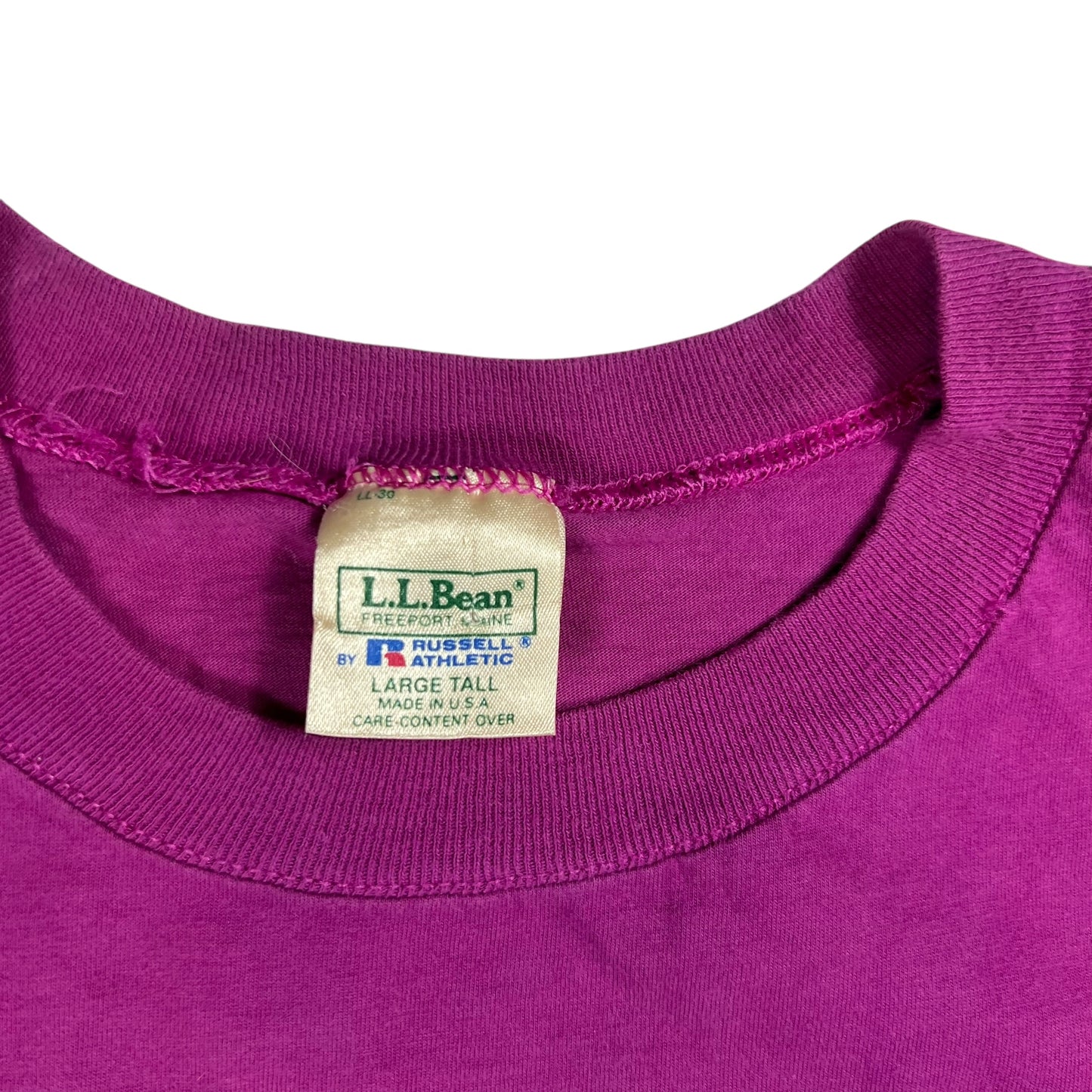 Vintage 90s L.L. Bean Russell Athletic pocket tee long sleeve shirt (XL)