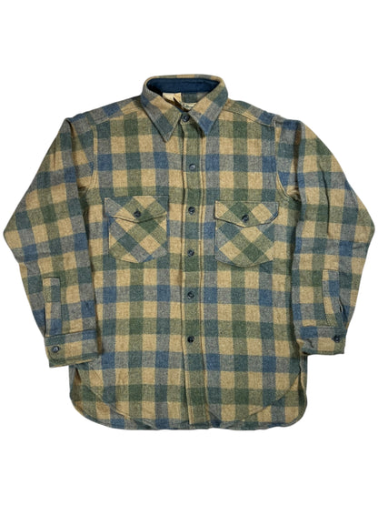 Vintage 80s L.L. Bean loop bar flannel button up shirt (M)