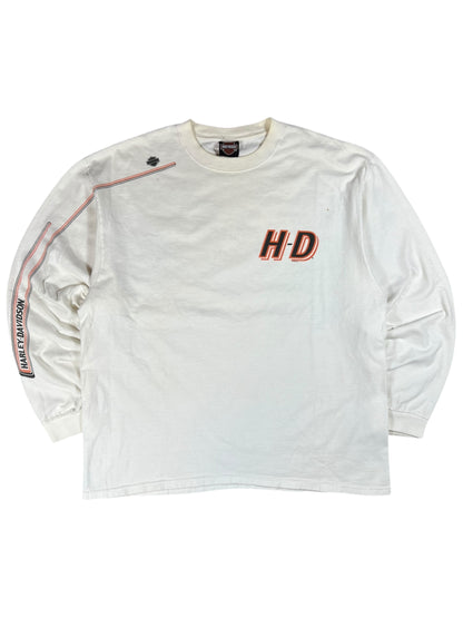 Vintage 2002 Harley Davison H-D long sleeve print shirt (XL)