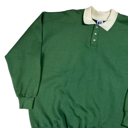 Vintage 90s Russell Athletic Henley collar crewneck (L/XL) DS NWT