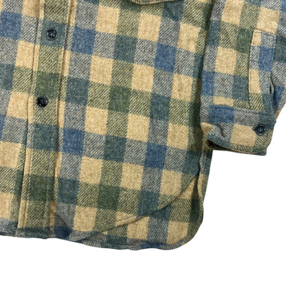 Vintage 80s L.L. Bean loop bar flannel button up shirt (M)