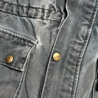 Vintage 90s Carhartt green Cape Coat Duster faded jacket (XL)