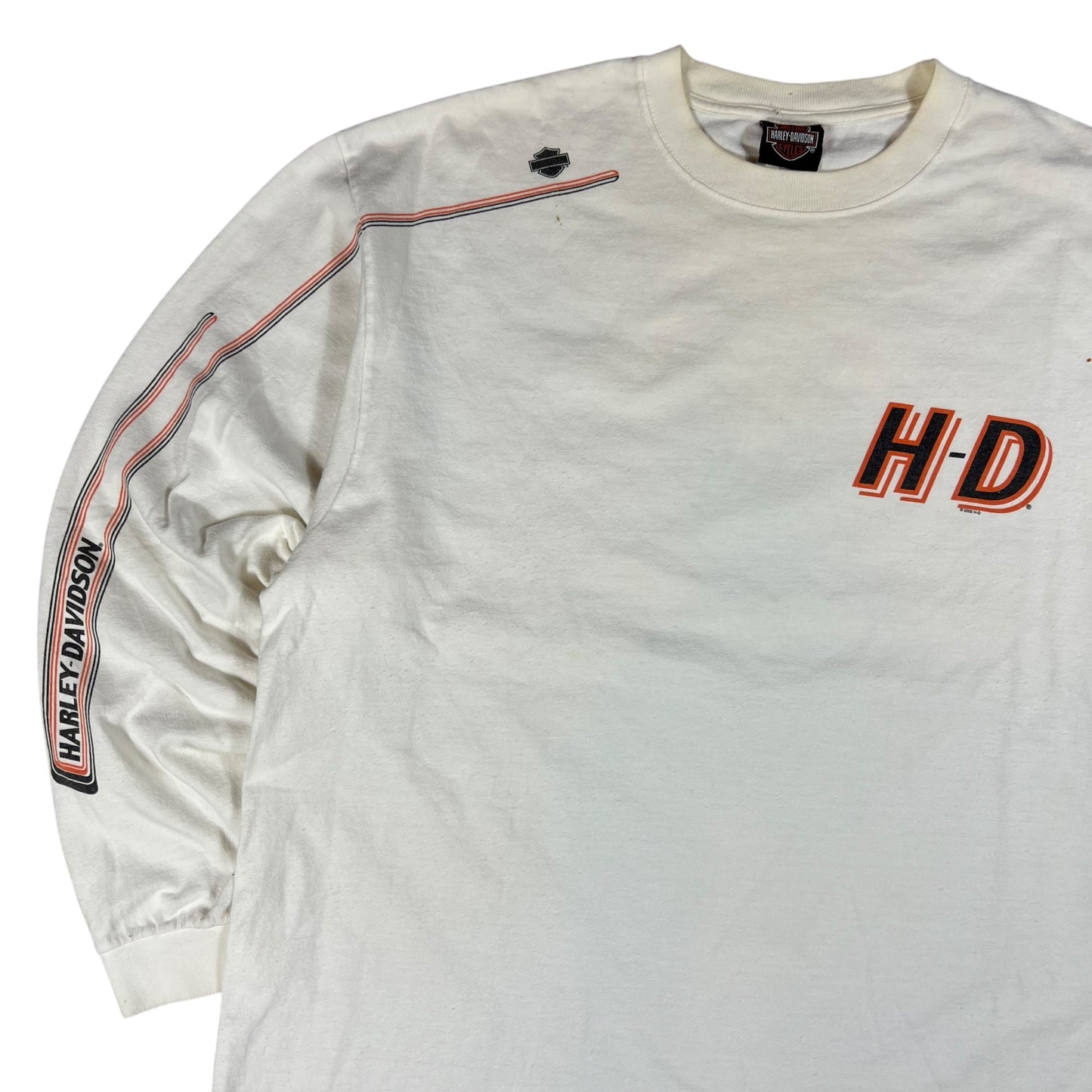 Vintage 2002 Harley Davison H-D long sleeve print shirt (XL)