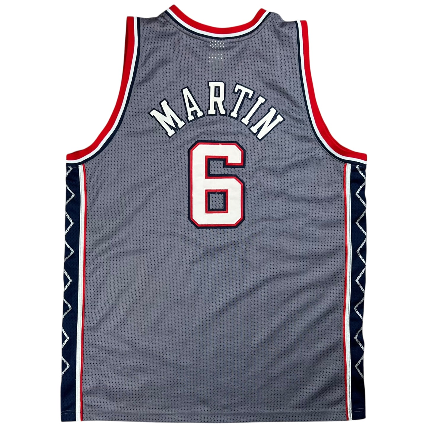 Vintage Y2K Reebok New Jersey Nets Kenyon Martin NBA Jersey (XXL)