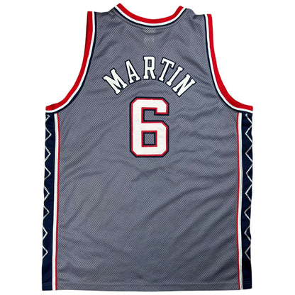 Vintage Y2K Reebok New Jersey Nets Kenyon Martin NBA Jersey (XXL)