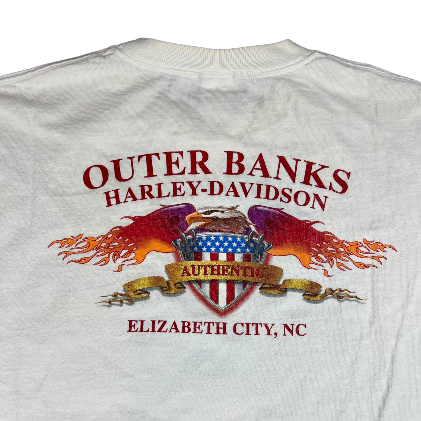 Vintage 2002 Harley Davison H-D long sleeve print shirt (XL)