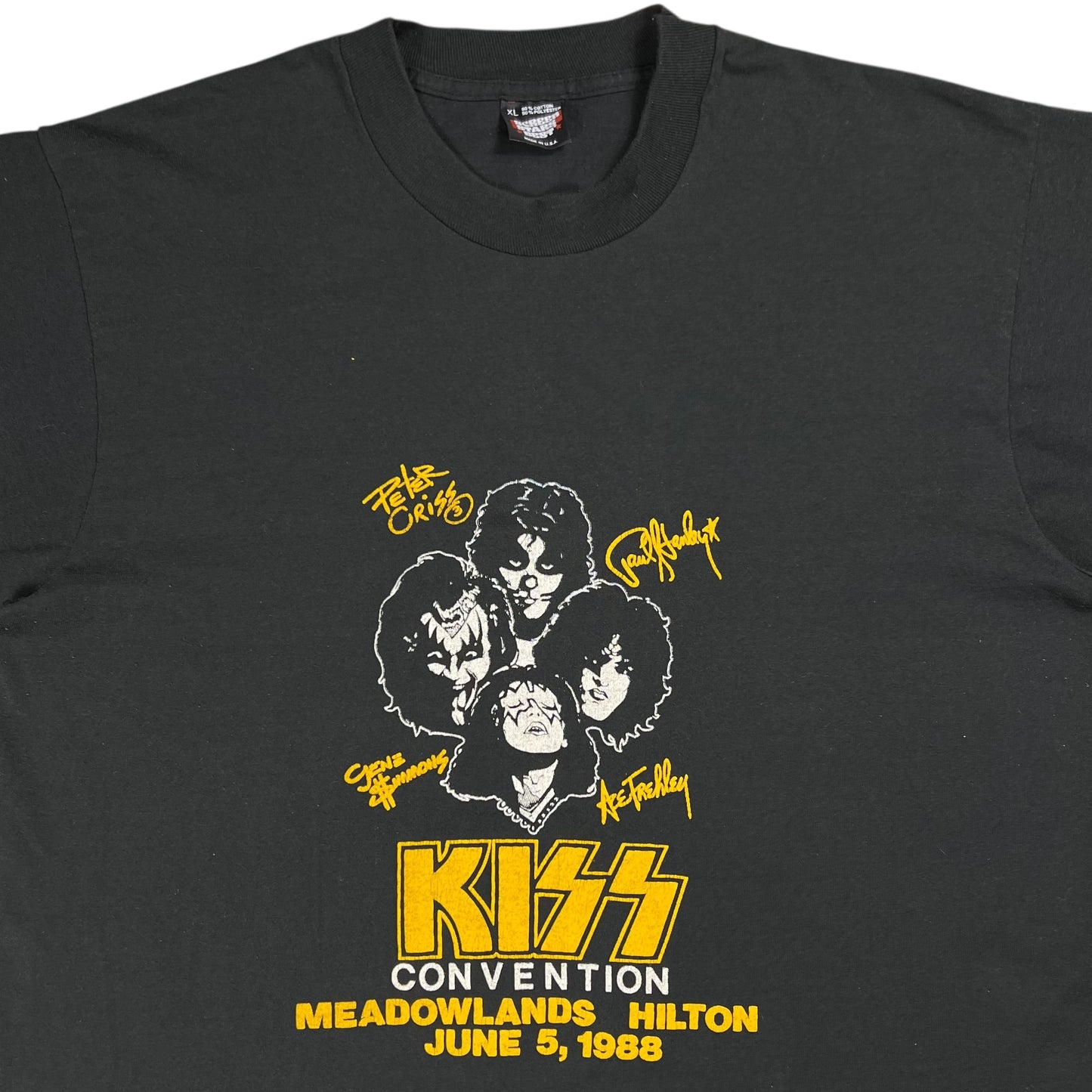 Vintage 1988 KISS Convention Meadowlands, New Jersey band tee (L)