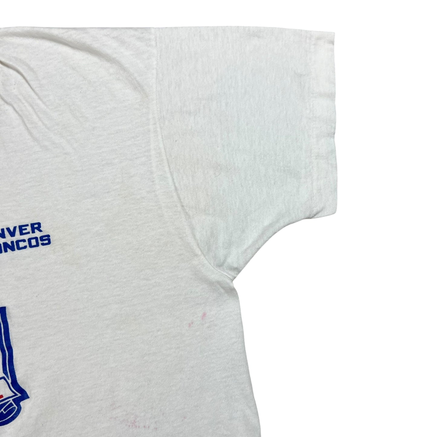 Vintage 1990 Super Bowl XXIV 49ers Broncos NFL tee (M)