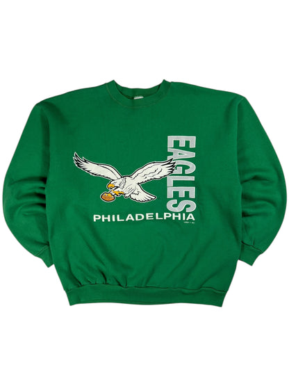 Vintage 90s Logo 7 Philadelphia Eagles Kelly green NFL crewneck (XL)