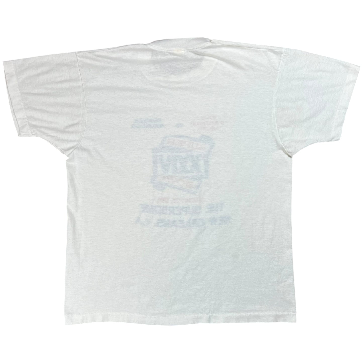 Vintage 1990 Super Bowl XXIV 49ers Broncos NFL tee (M)