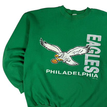 Vintage 90s Logo 7 Philadelphia Eagles Kelly green NFL crewneck (XL)