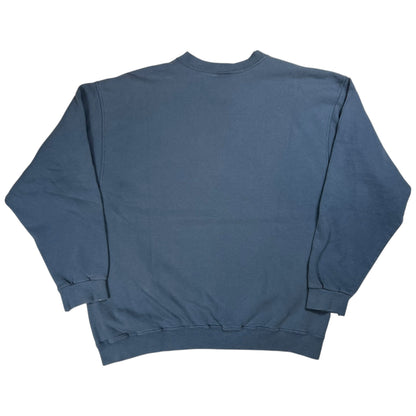 Vintage 90s Nike mini swoosh tonal slate blue faded crewneck (L)