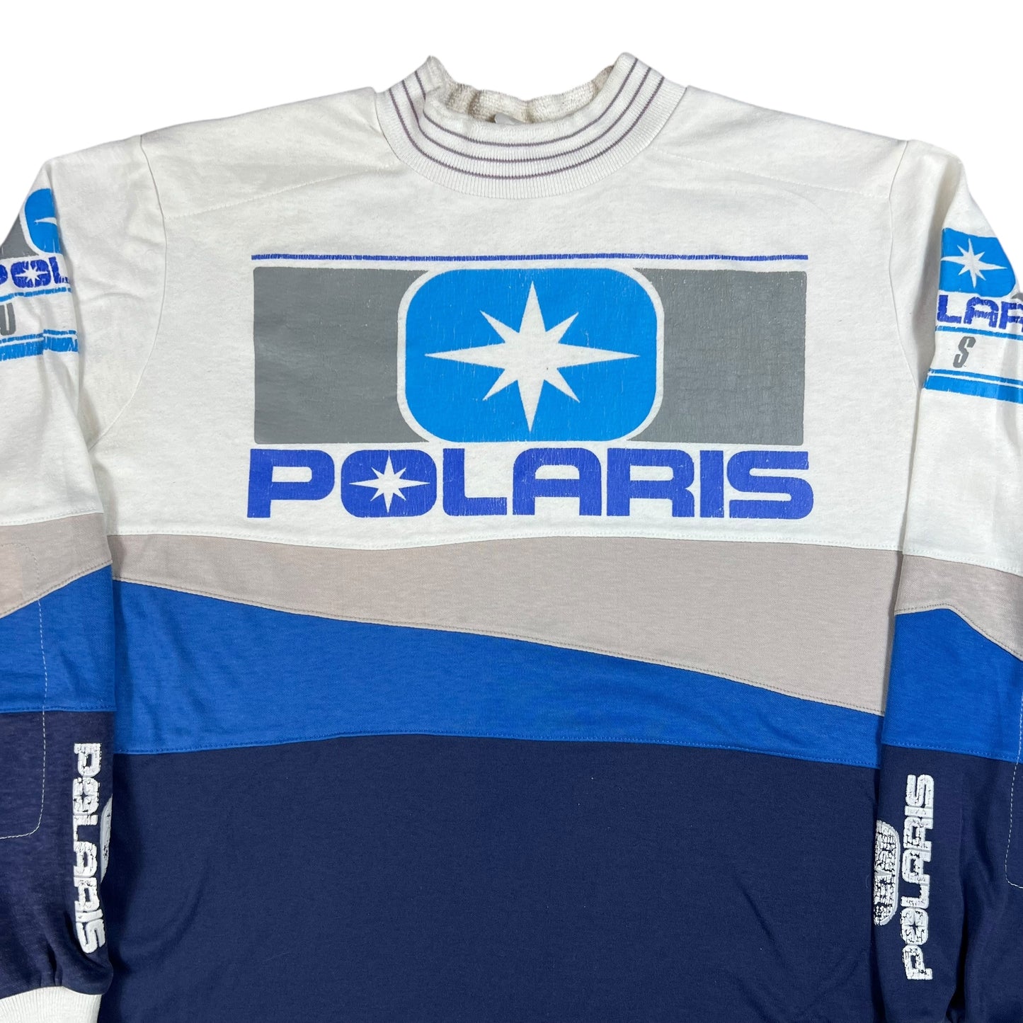 Vintage 80s Polaris USA motocross BMX long sleeve print racing shirt (M/L)