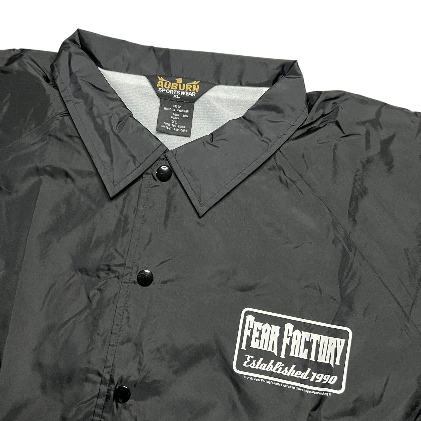 Vintage 2001 Fear Factory band coach jacket (XL)