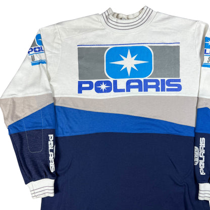 Vintage 80s Polaris USA motocross BMX long sleeve print racing shirt (M/L)