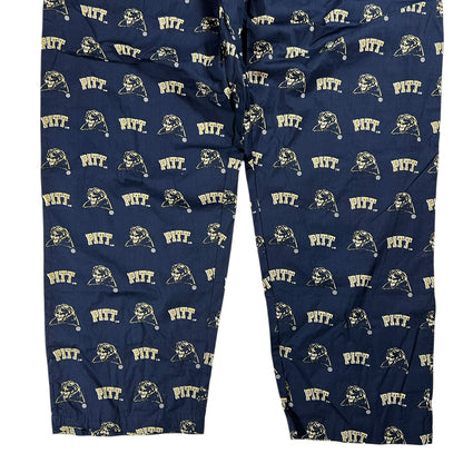 Vintage Y2K Pitt Panthers University of Pittsburgh all over print pajama pants (XL) DS NWT